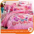 Confortável 100% poliéster novo design linda folha de cama conjunto de luxo casa têxtil